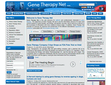 Tablet Screenshot of genetherapynet.com